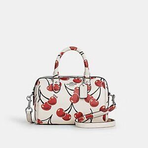 NWT Coach Mini Rowan Crossbody Bag With Cherry Print (CY745)